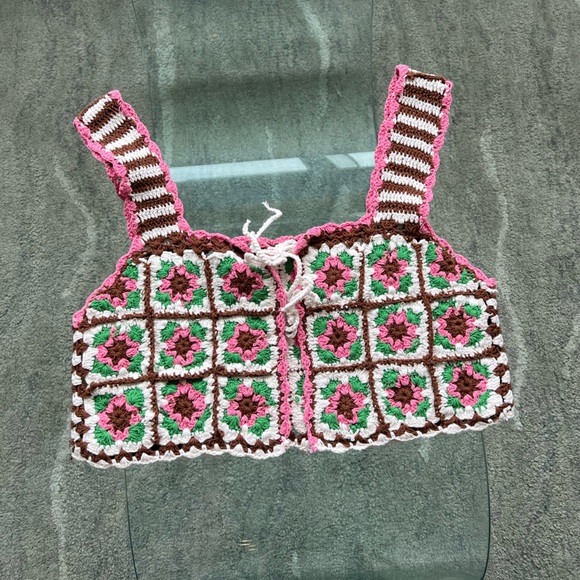 Free people cropped crochet top - Picture 2 of 2